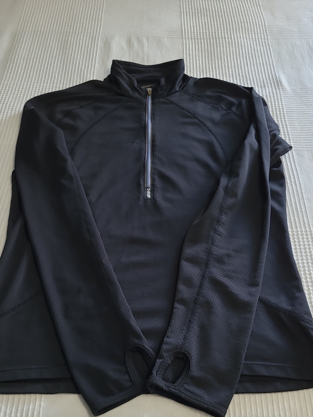 MEC Men's Black Half-Zip Performance Pullover